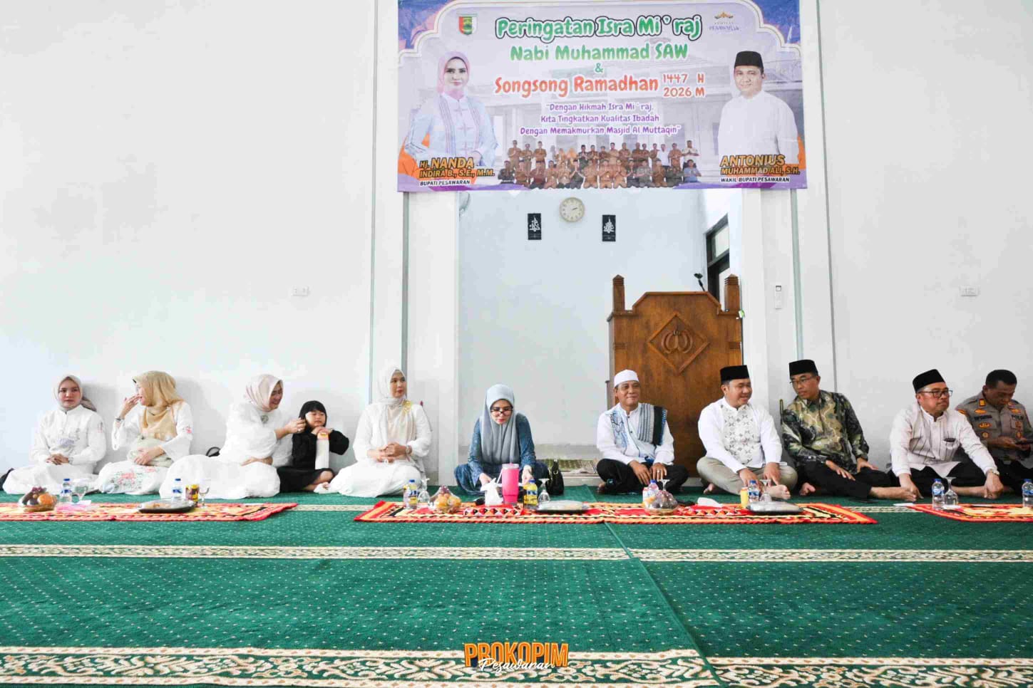Peringati Isra Mi'raj di Masjid Al Muttaqin, Bupati Nanda Indira Ajak Aparatur Makmurkan Masjid