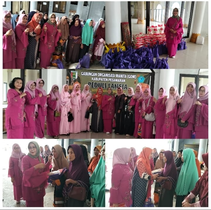 GOW Pesawaran Gandeng Pemkab Salurkan Paket Sembako, Ringankan Beban Lansia Tangguh