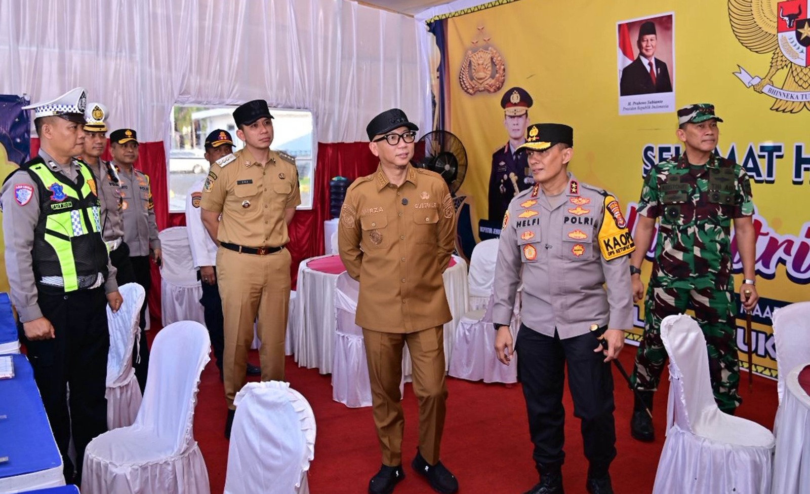 Gubernur Mirza dan Bupati Egi Tinjau Kesiapan Mudik, Pastikan Layanan di Gerbang Sumatera Prima