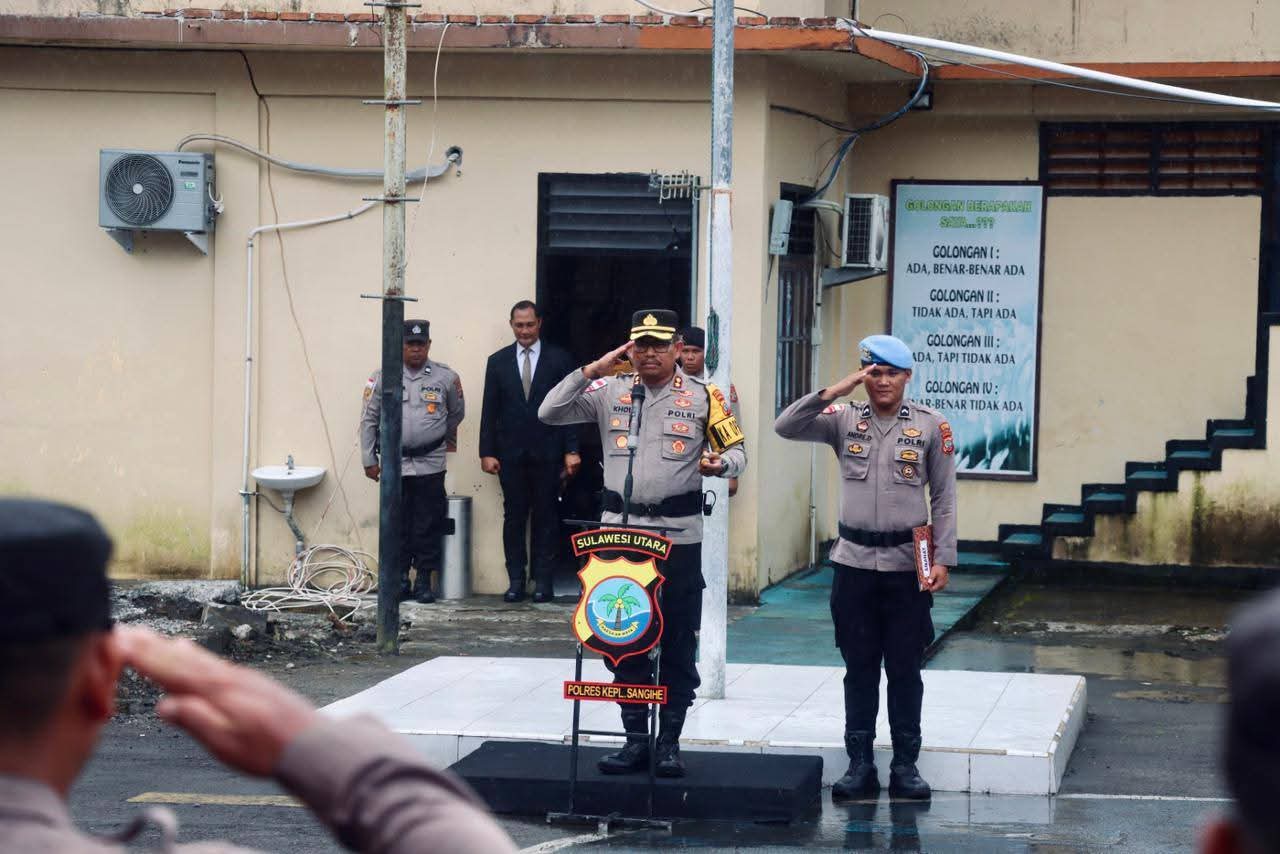 Sertijab 12 Perwira Polres Kepulauan Sangihe, Kapolres Tekankan Loyalitas dan Pelayanan Humanis