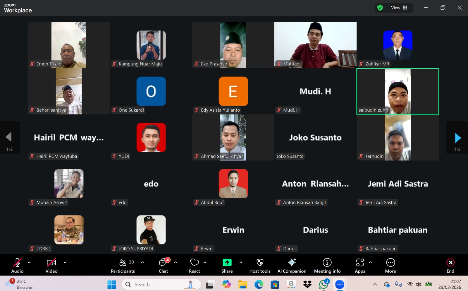 Ketua PWPM Lampung Ajak Kader Muda Muhammadiyah Way Kanan Adaptif Hadapi Dinamika Global
