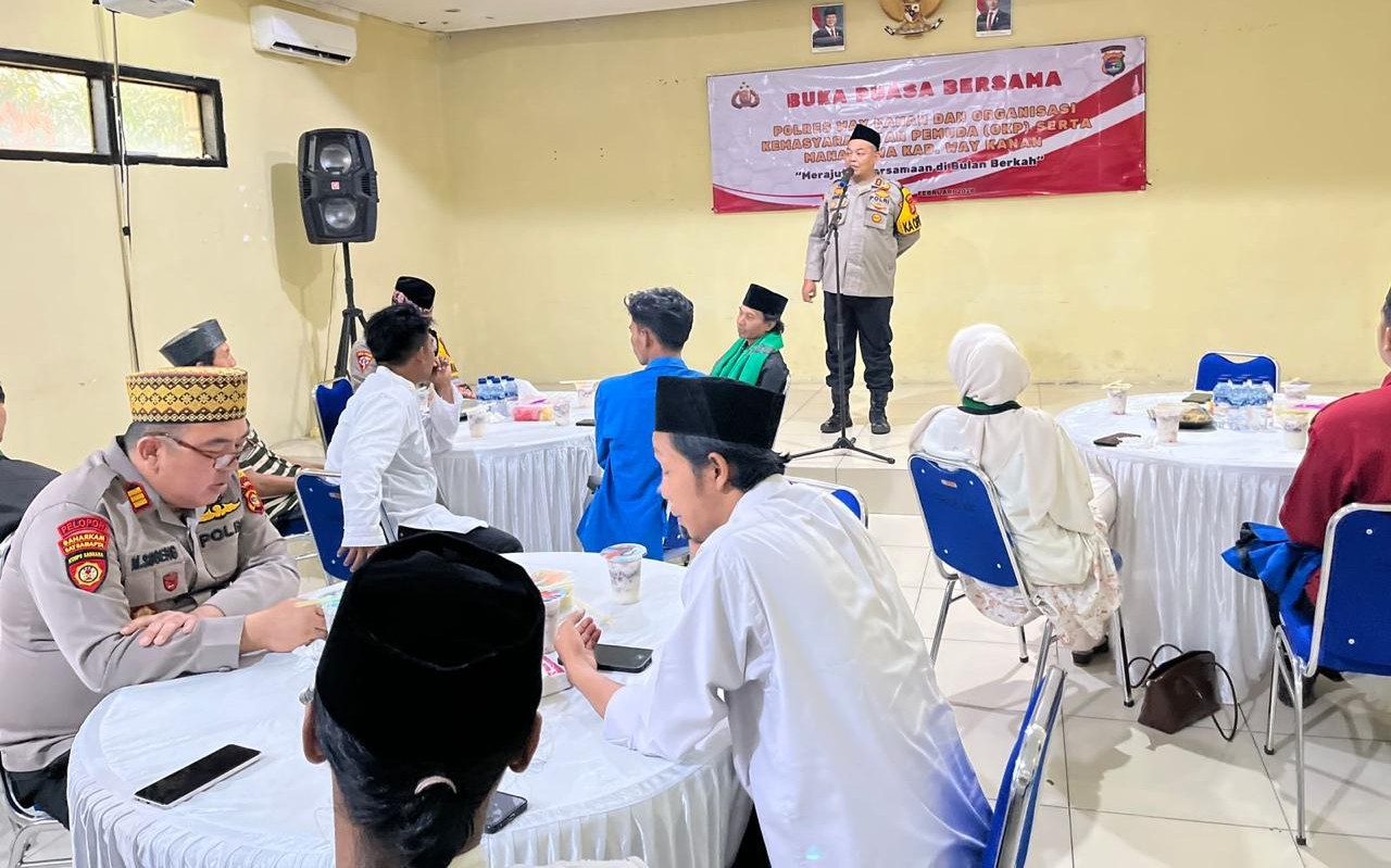 Merajut Kebersamaan di Bulan Berkah, Polres Way Kanan Rangkul OKP dan Mahasiswa