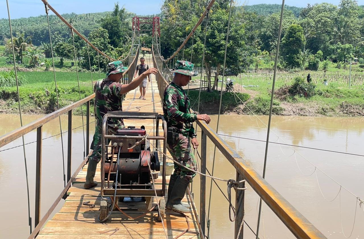 Jembatan Gantung Garuda Tahap II di Pringsewu Hampir Rampung, Progres Capai 96 Persen