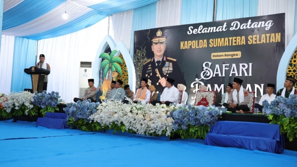 Safari Ramadan di Banyuasin, Kapolda Sumsel Tegaskan Pentingnya Kolaborasi Jaga Kamtibmas