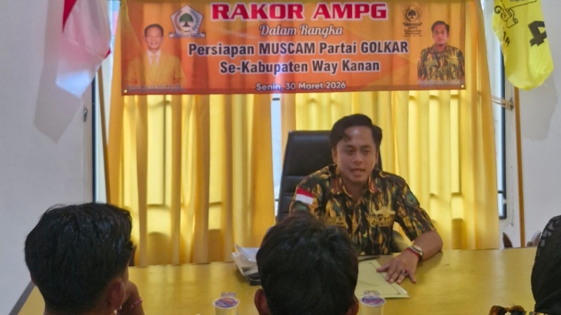 PD AMPG Way Kanan Gelar Rakor Persiapan Muscam Partai Golkar se-Kabupaten