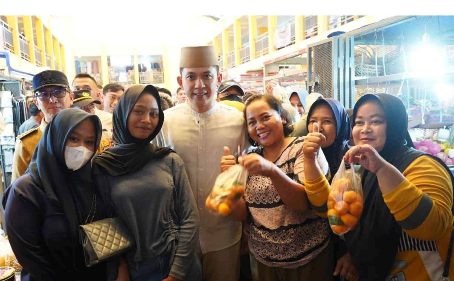 Bupati Lampung Selatan Pantau Harga Sembako di Pasar Natar Jelang Idulfitri