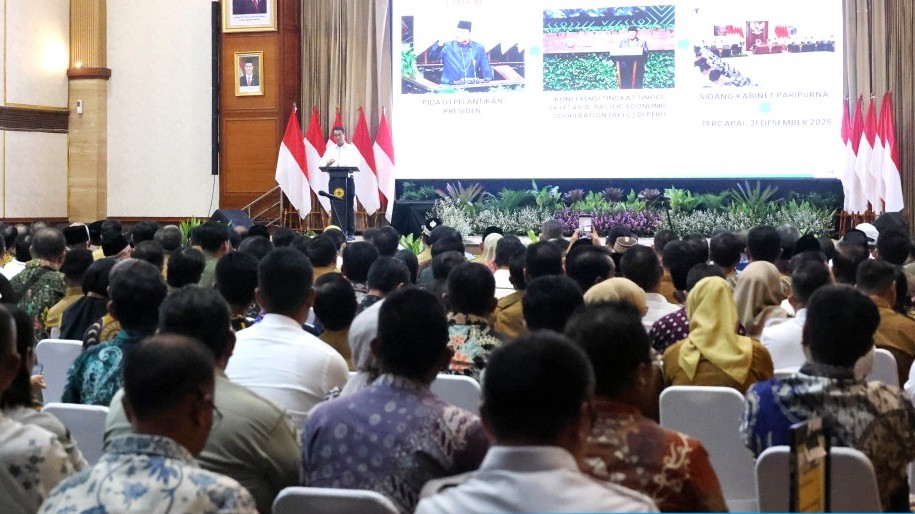 Bupati Egi Hadiri Rakornas Mitigasi Kekeringan, Perkuat Ketahanan Pangan Daerah