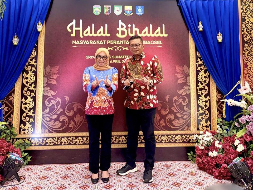 Halal Bihalal Sumbagsel di Palembang, Bupati Ayu dan Sekda Way Kanan Jajaki Kolaborasi Lintas Provinsi