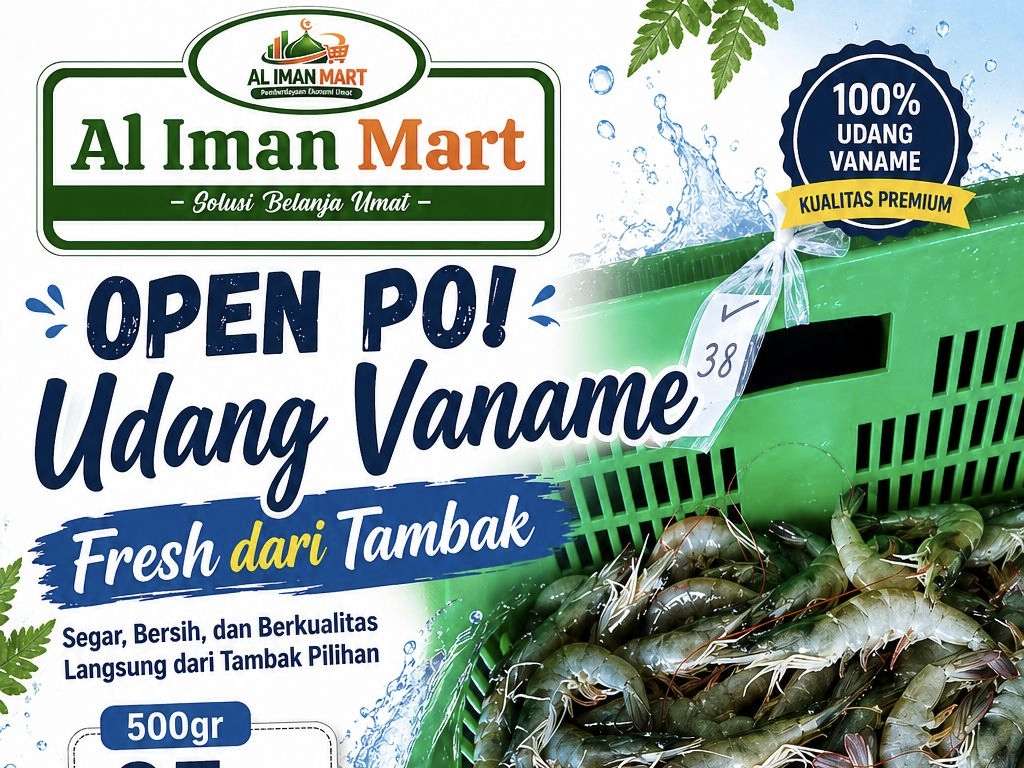 Lebih Segar dan Praktis, Al Iman Mart Hadirkan Udang Vaname Premium dari Tambak Pilihan