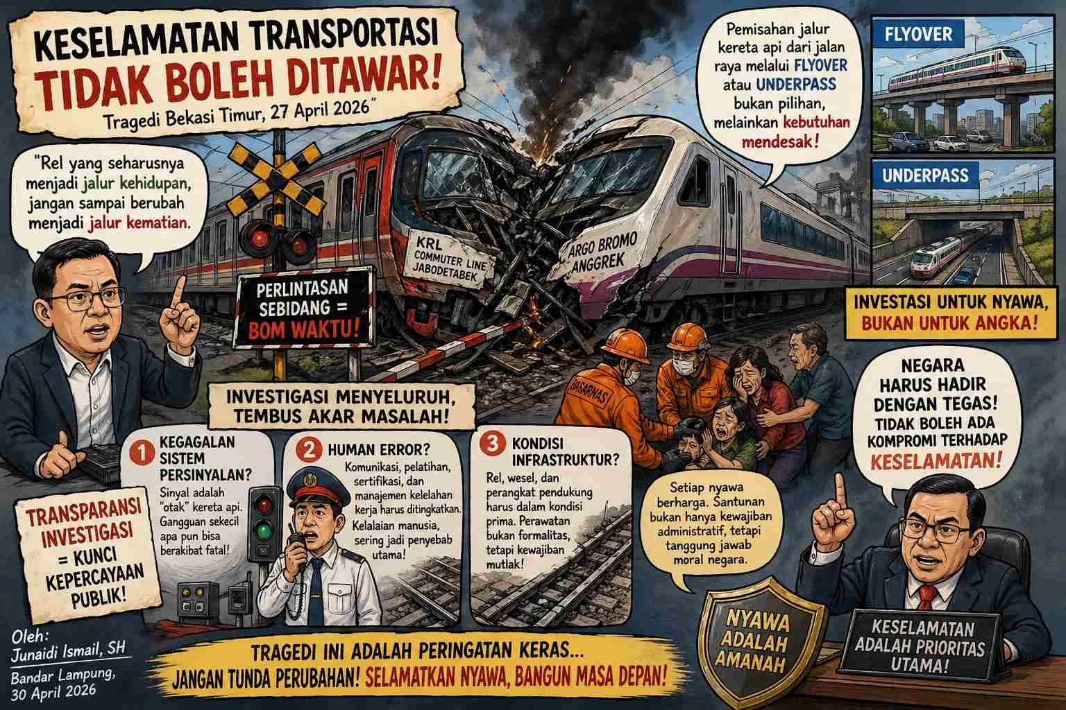 Jalur Rel Butuh Pemisah