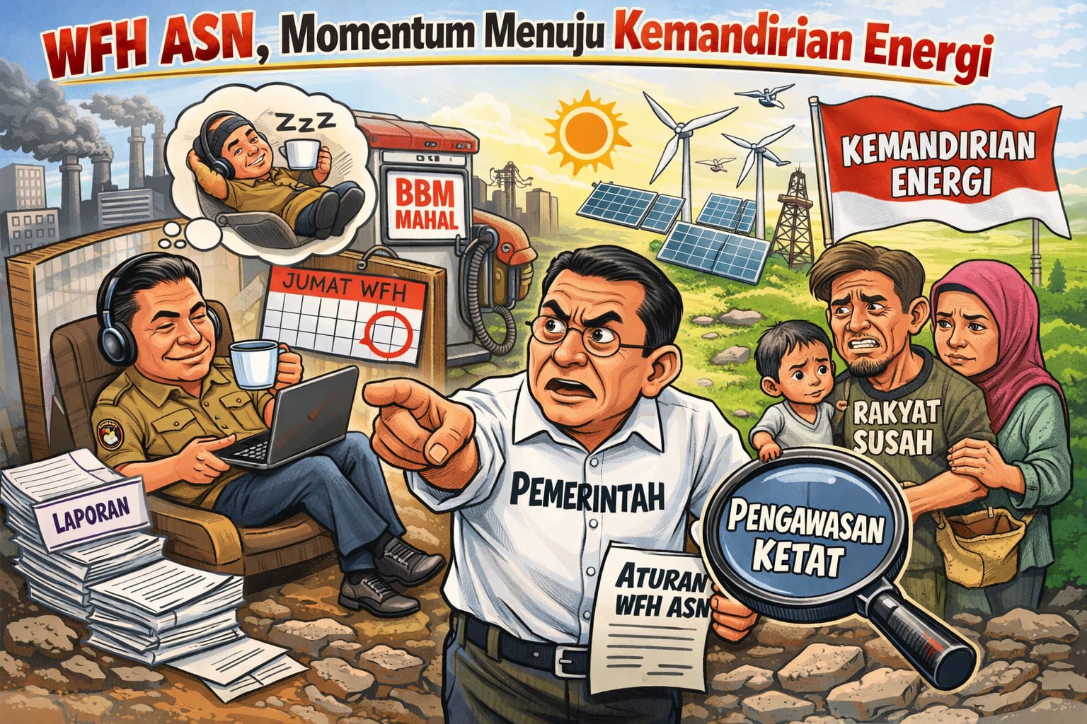 WFH ASN, Momentum Menuju Kemandirian Energi