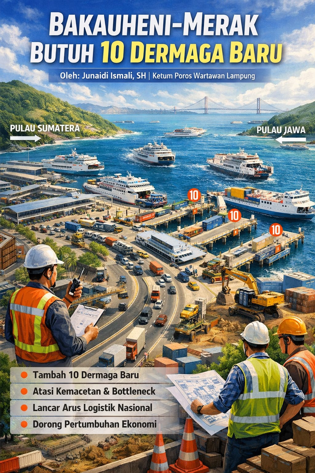 Bakauheni-Merak Butuh 10 Dermaga Baru