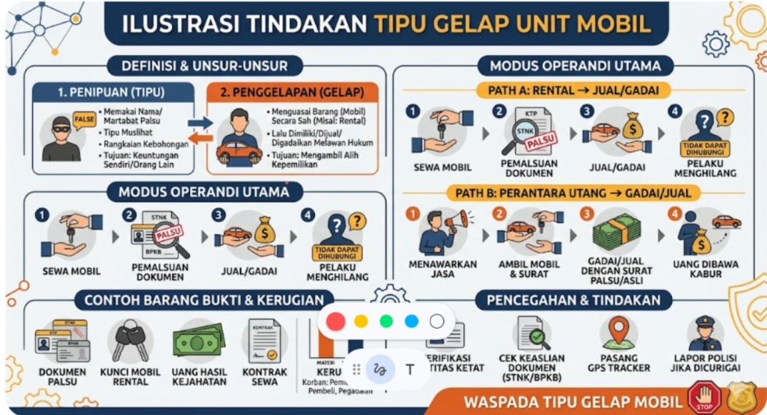 Sindikat Penipuan Mobil di Lampung Terbongkar, Uang Gadai Diduga Mengalir untuk Proyek Batu Bara