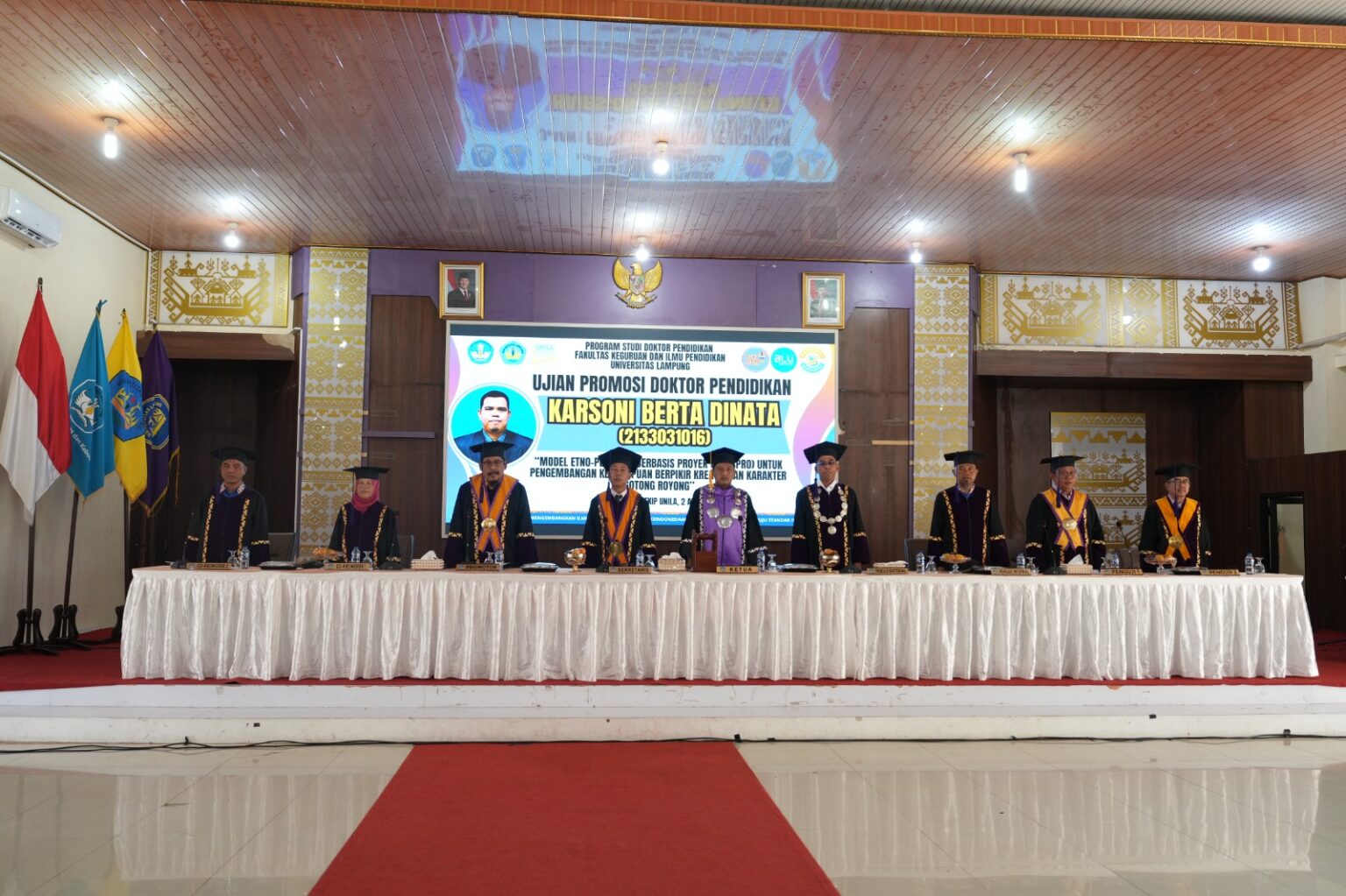 Karsoni Berta Dinata Raih Gelar Doktor Lewat Model EPSISPRO di FKIP Unila
