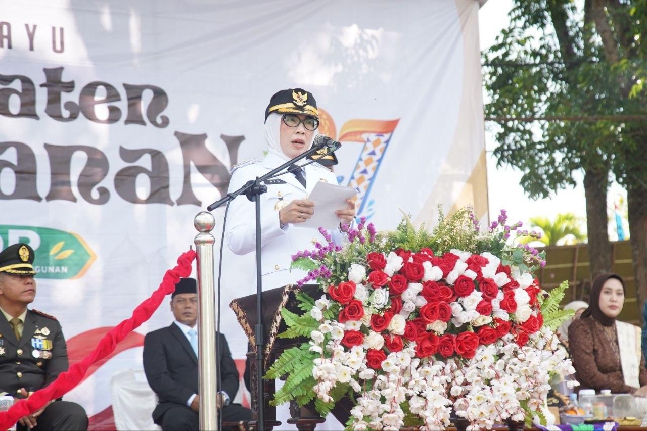 HUT ke-27 Way Kanan: Bupati Ayu Asalasiyah Ajak Semua Pihak Kompak Bangun Daerah