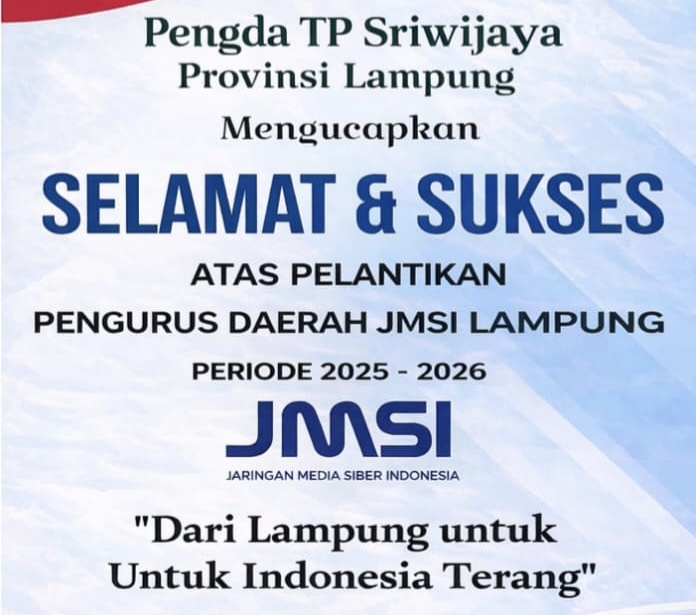 Ucapkan Selamat untuk JMSI Lampung, Nurhasanah Tekankan Pentingnya Integritas Media di Era Digital