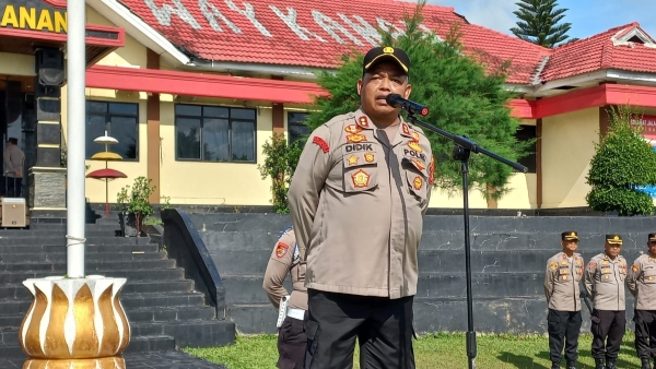 Polres Way Kanan Gelar Sispam Mako, Perkuat Kesiapsiagaan Hadapi Ancaman Kamtibmas