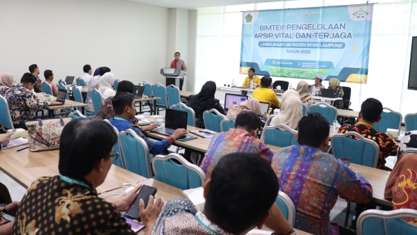 Biro AUPKK UIN Raden Intan Lampung Gelar Bimtek Arsip Vital, Dorong Tertib Administrasi Kampus