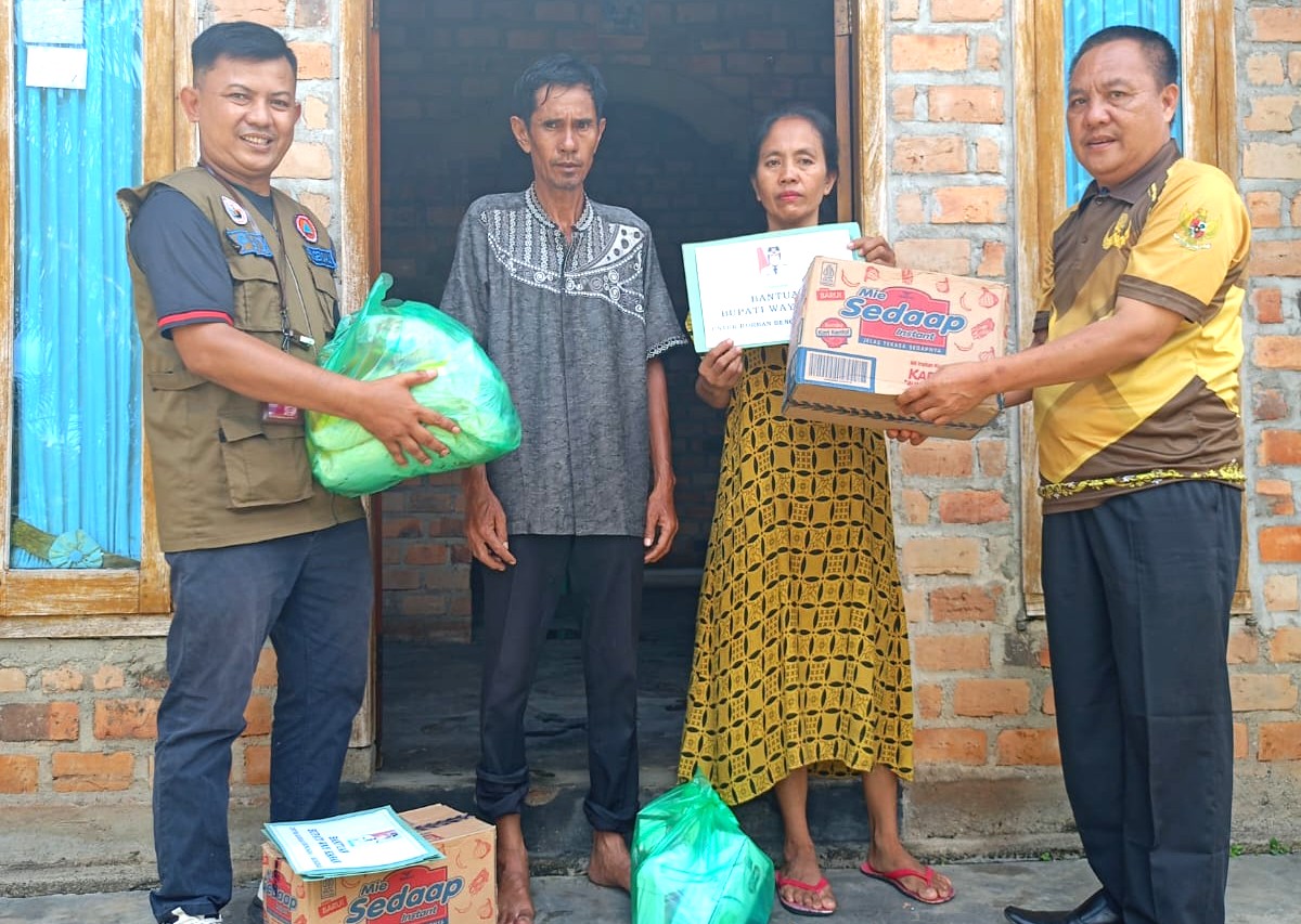 Respons Cepat! Bantuan Pemkab Way Kanan Mengalir ke Korban Bencana
