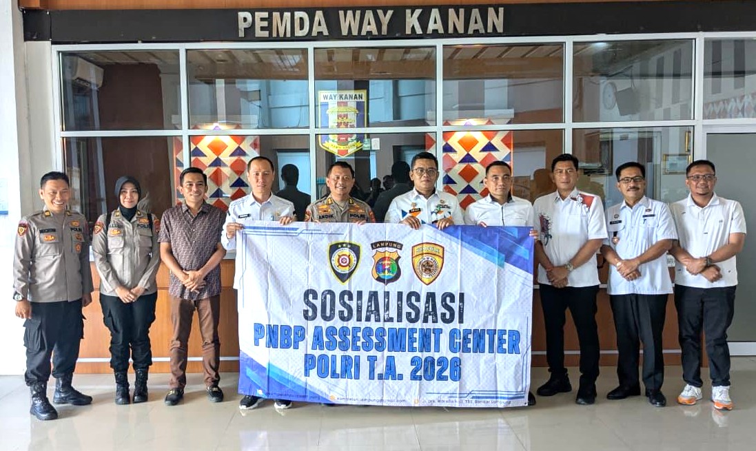 Dorong SDM Unggul, Polda Lampung Kenalkan Assessment Center ke Pemkab Way Kanan