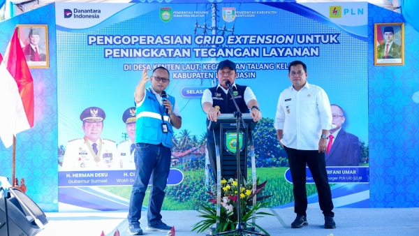 PLN Operasikan Grid Extension di Kenten Laut, Tegangan Listrik Kini Lebih Stabil