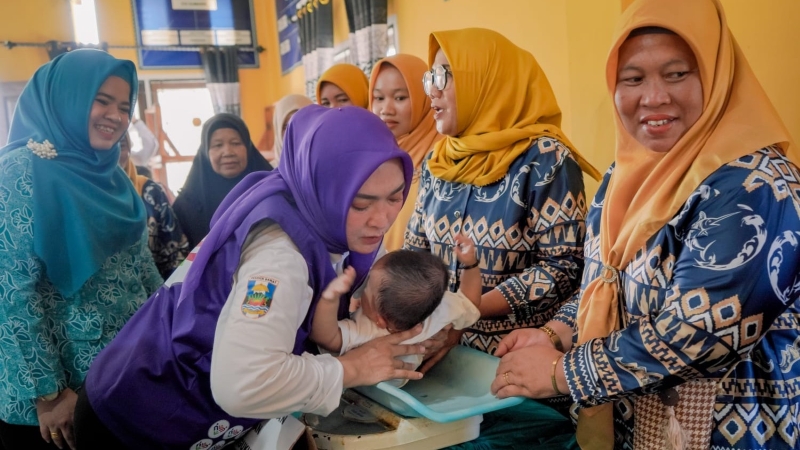 Ketua TP-PKK Pesibar Dorong Transformasi Posyandu di Pulau Pisang