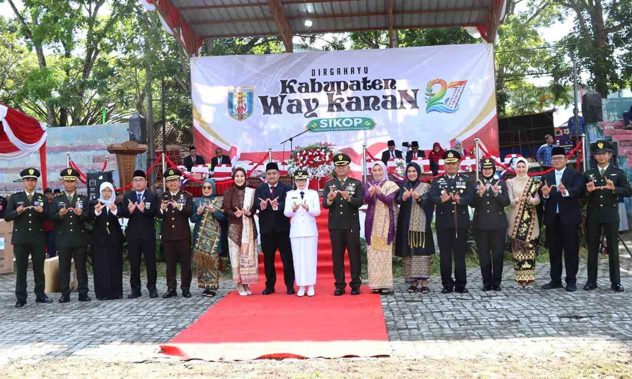 Polres Way Kanan Ikuti Upacara HUT ke-27, Bupati Tekankan Sinergi Pembangunan