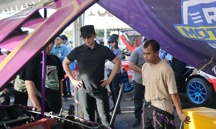 Egi dan Zita Tinjau Paddock IDS Sumatra 2026, Lampung Selatan Siap Jadi Destinasi Sport Tourism