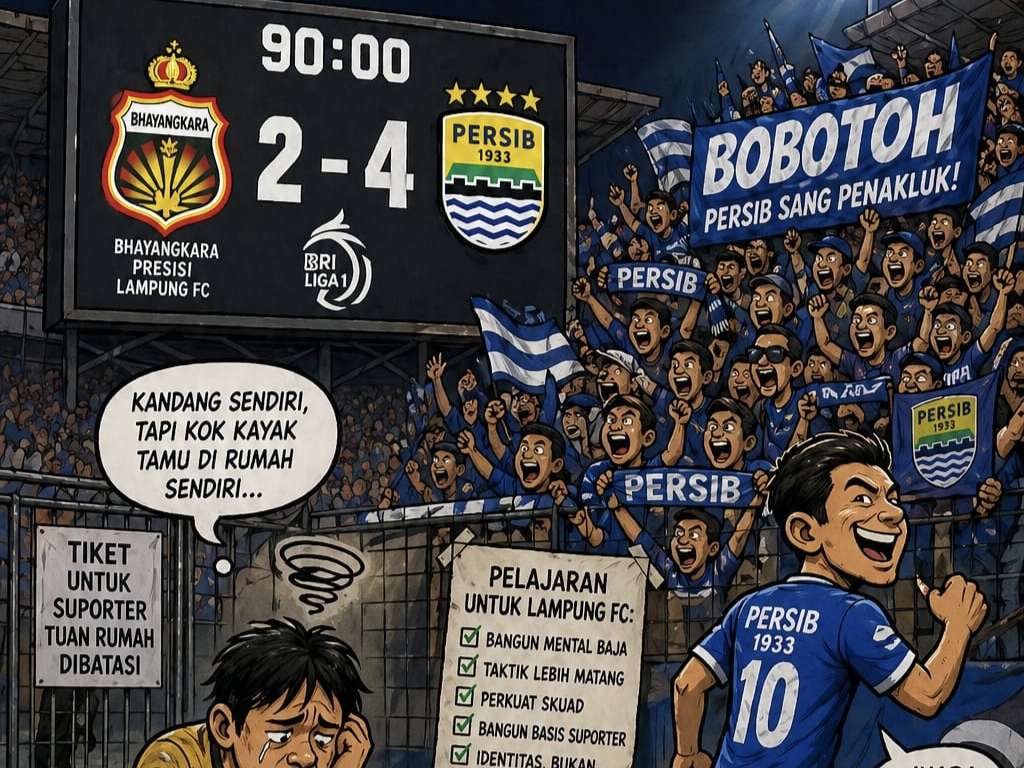 Main di Lampung, Bhayangkara Serasa Tim Tamu 