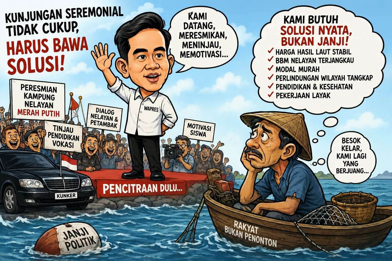Wapres Bukan Turis Politik 