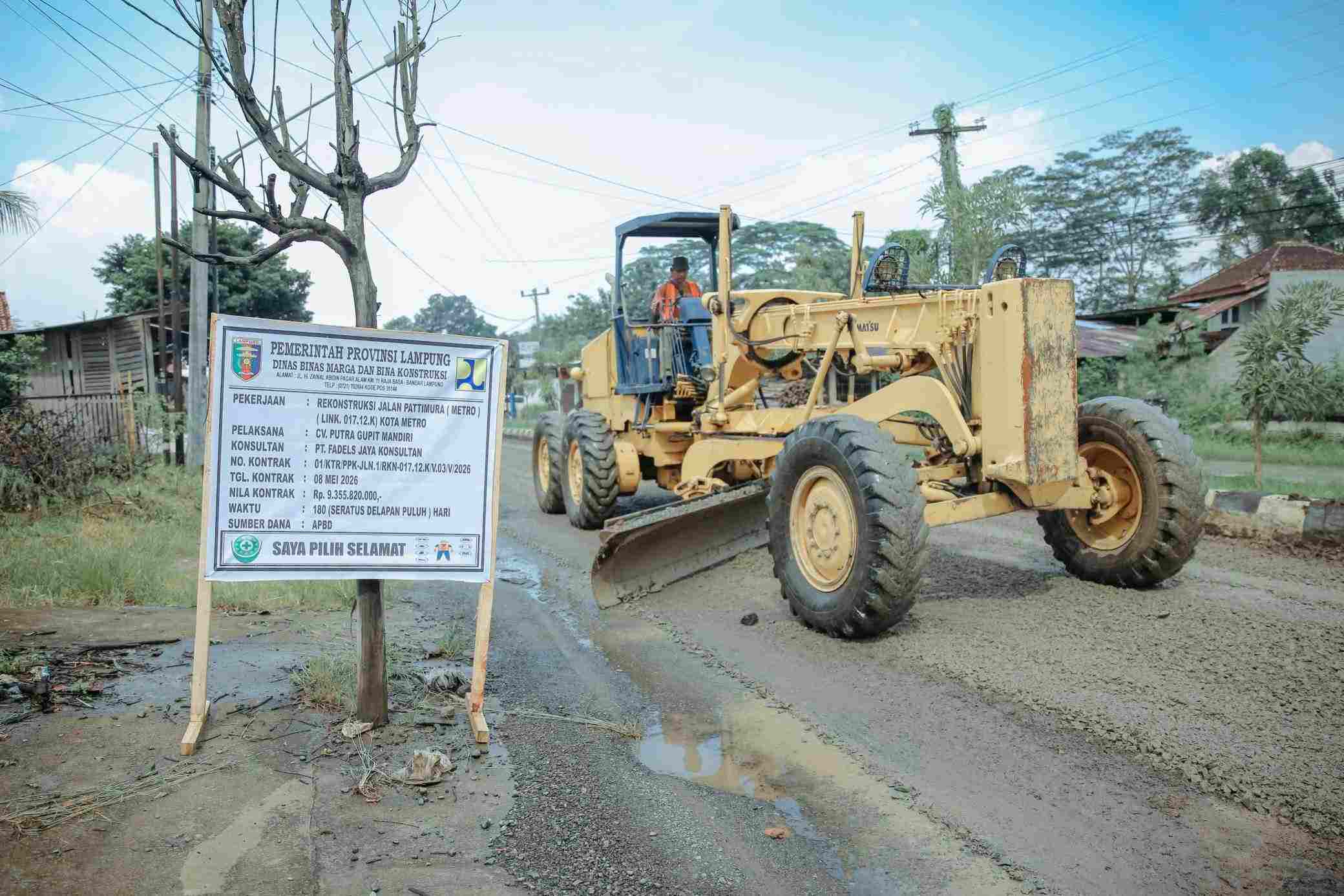 Wagub Jihan Nurlela Resmikan Groundbreaking Jalan Pattimura Metro, Target Tuntas September 2026