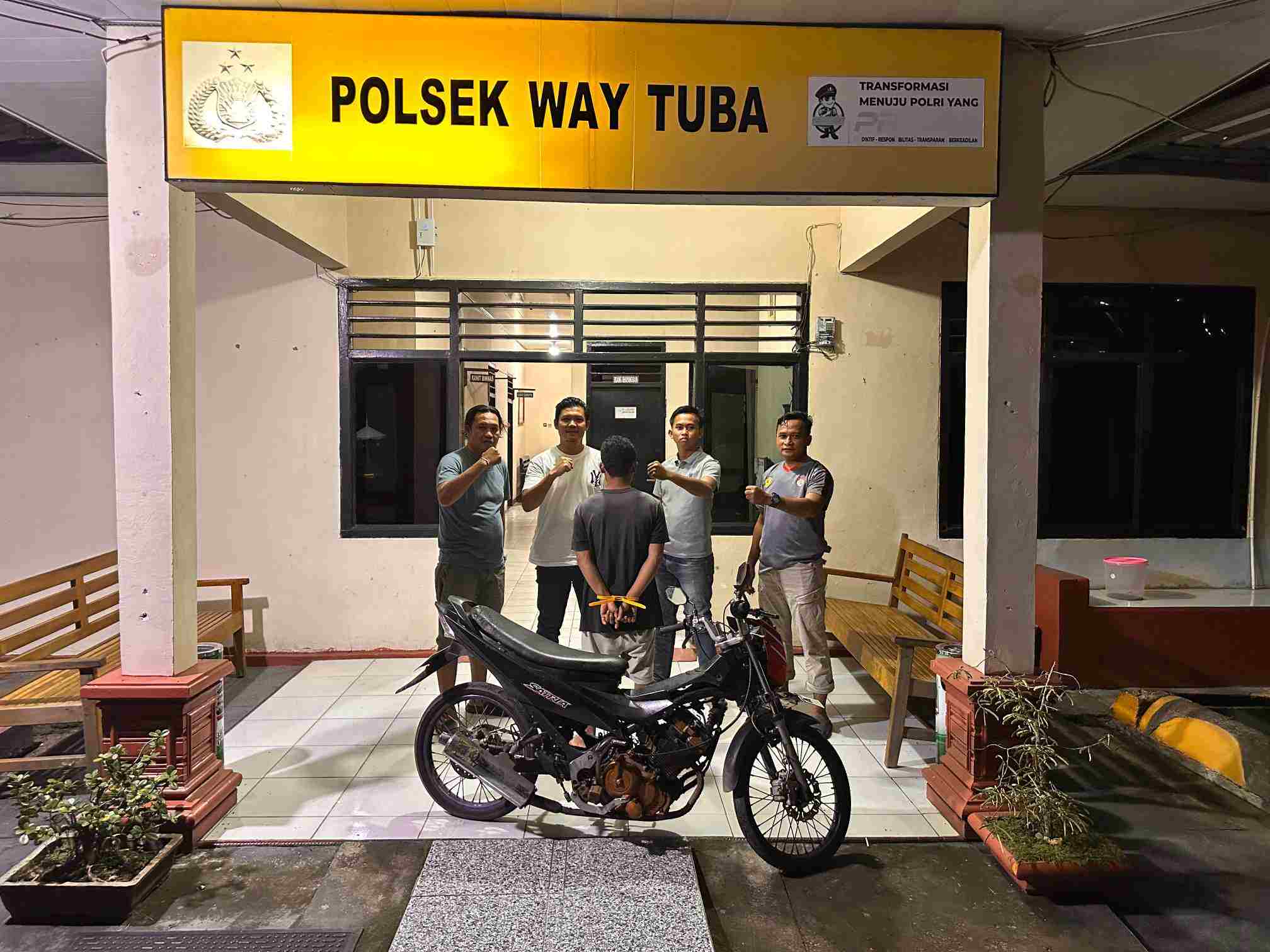 Gasak Motor Satria FU di Pekarangan Rumah, Pria Asal Tulang Bawang Diciduk Polisi