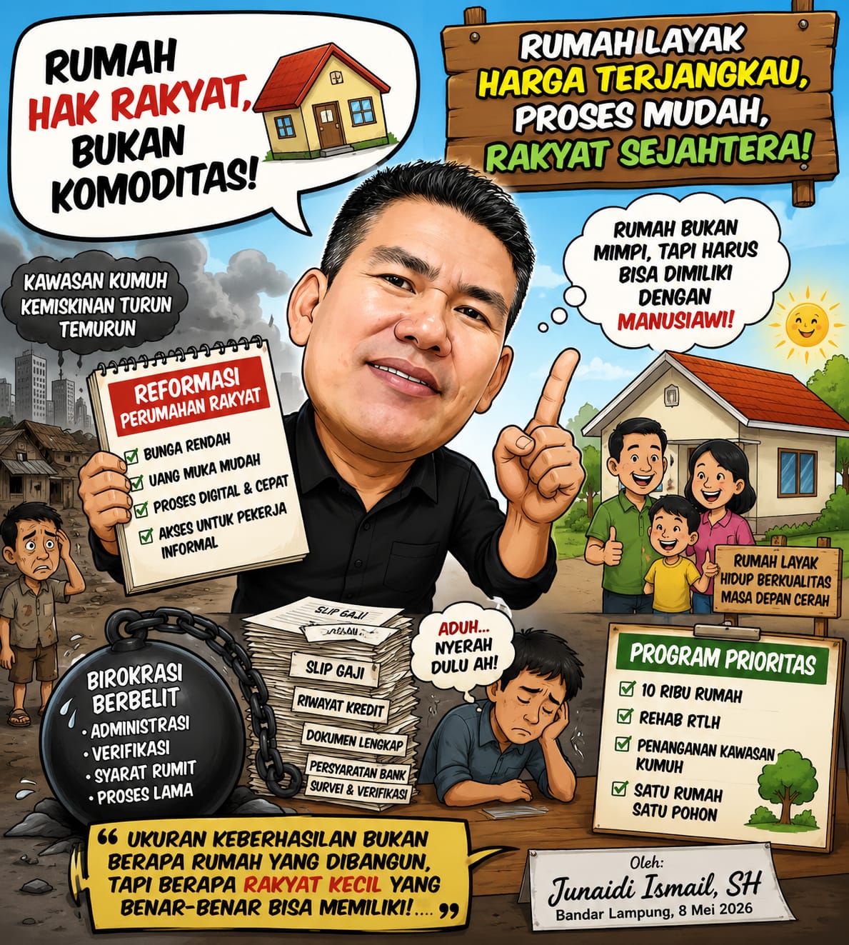 Rumah Rakyat Jangan Cuma Slogan