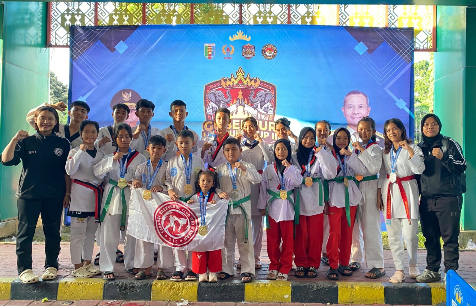 Borong 8 Emas di Kejurnas Piala Gubernur, Taekwondo Way Kanan Tampil Perkasa