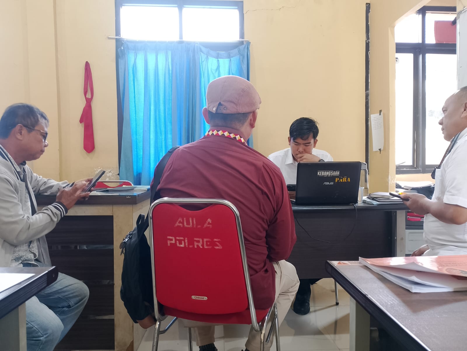 Merasa Difitnah di Medsos, Satgas Jalan Lurus Laporkan Akun RA ke Polres Tanggamus