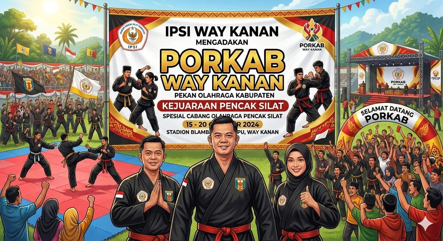 Jaring Pesilat Tangguh ke Porprov, IPSI Way Kanan Gelar Porkab Awal Juni 2026