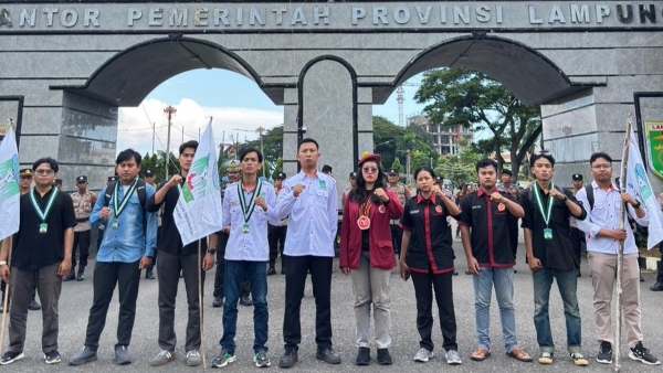 KAMMI dan PMKRI Lampung Tegaskan Sikap Cipayung Plus di Aksi Hari Buruh 202