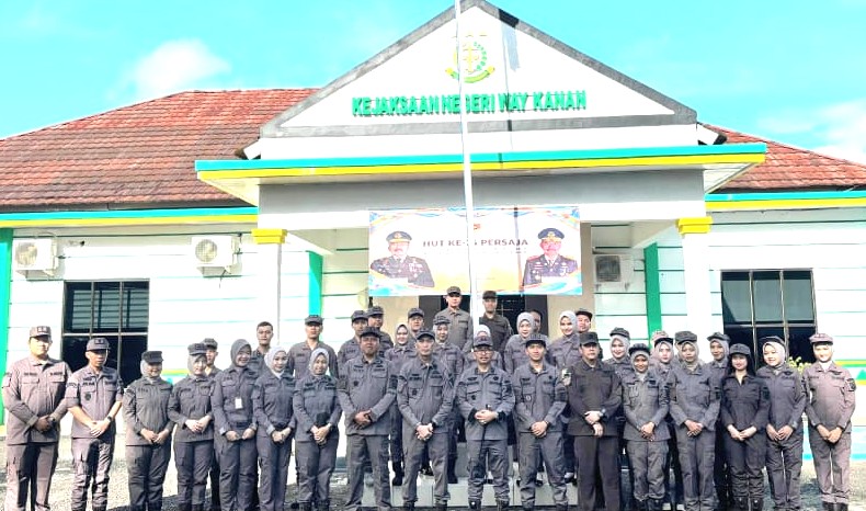 HUT PERSAJA ke-75, Kajari Way Kanan Tekankan Profesionalisme Korps Adhyaksa