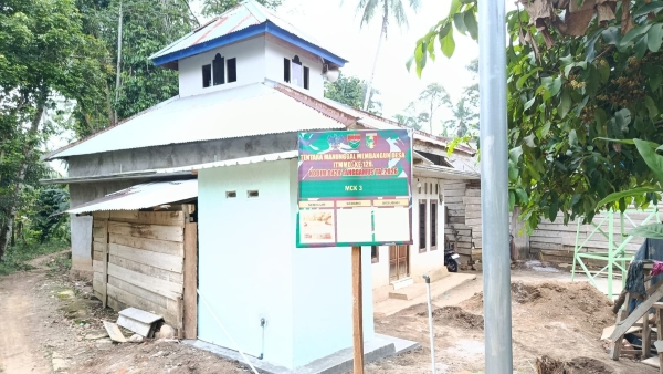 Satgas TMMD ke-128 Kodim 0424/Tanggamus Rampungkan Pembangunan Lima Unit MCK di Pekon Kalimiring