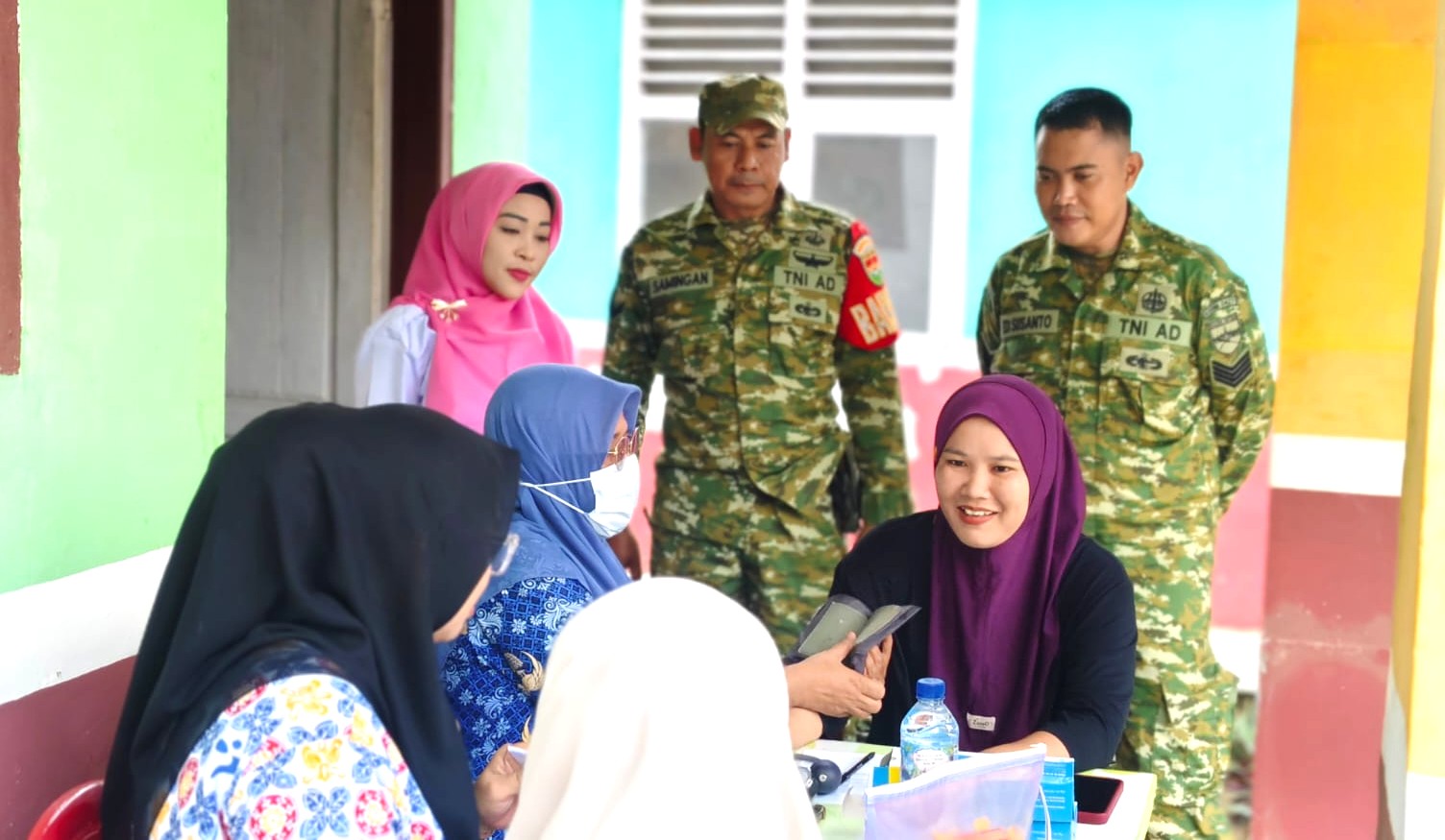 Kodim 0427/Way Kanan Gelar Bakti Sosial Pelayanan KB di Kampung Sukabumi