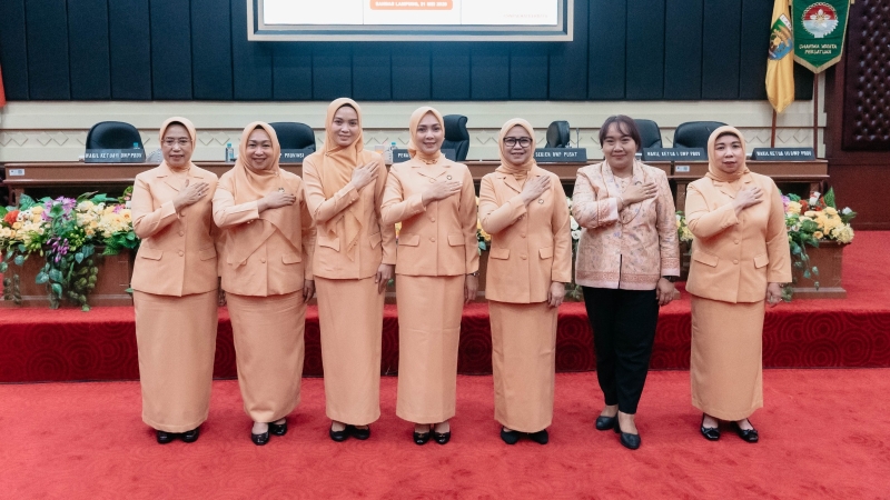 Pengurus DWP se-Lampung Resmi Dikukuhkan, Siap Perkuat Program Pembangunan
