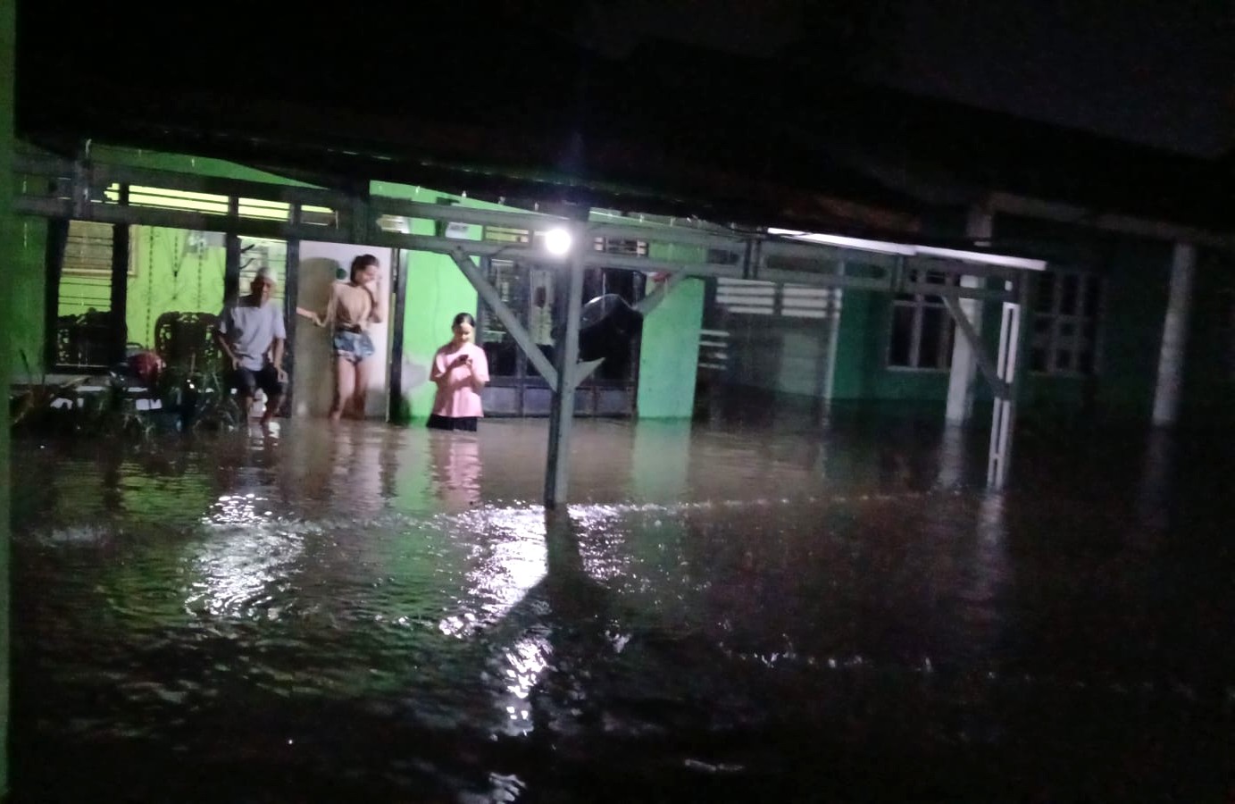 Banjir Kembali Terjang Tiuh Balak Pasar, Sekolah dan Masjid Terendam