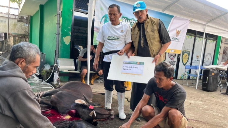 Idul Adha 1447 H, BAZNAS Sumsel Tebar Manfaat Kurban dari BAZNAS RI dan Densus 88