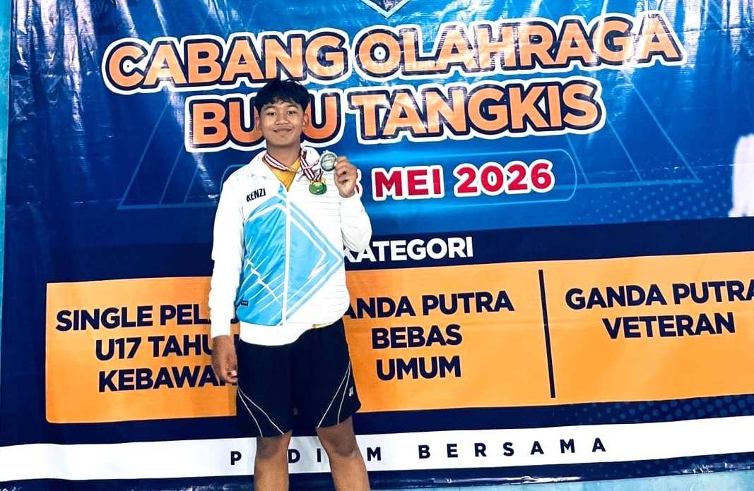 Shaka Raih Emas Tunggal Pelajar U-17 di Ajang Porkab PBSI Way Kanan