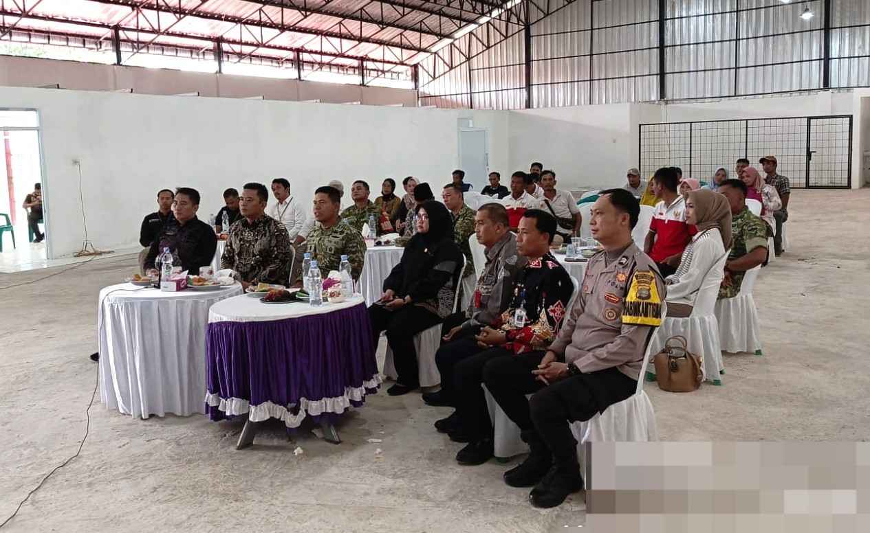 Bhabinkamtibmas Polsek Negeri Besar Hadiri Launching Koperasi Merah Putih di Kampung Bima Sakti