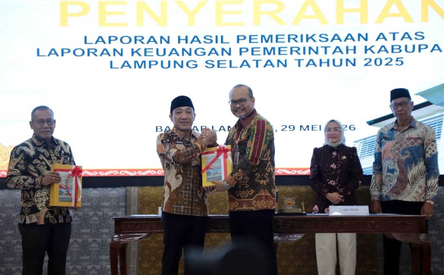 Lampung Selatan Raih Opini WTP ke-10 Berturut-turut, Bukti Konsistensi Tata Kelola Keuangan