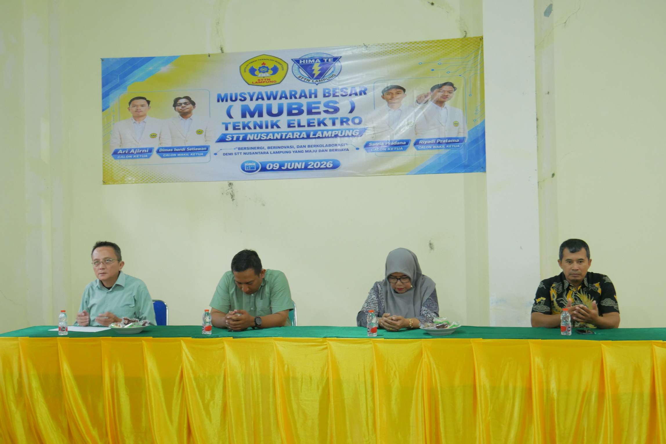 Unggul dalam Penghitungan Suara, Ari Ajirni-Dimas Herdi Resmi Nakhodai Hima Elektro STTN Lampung