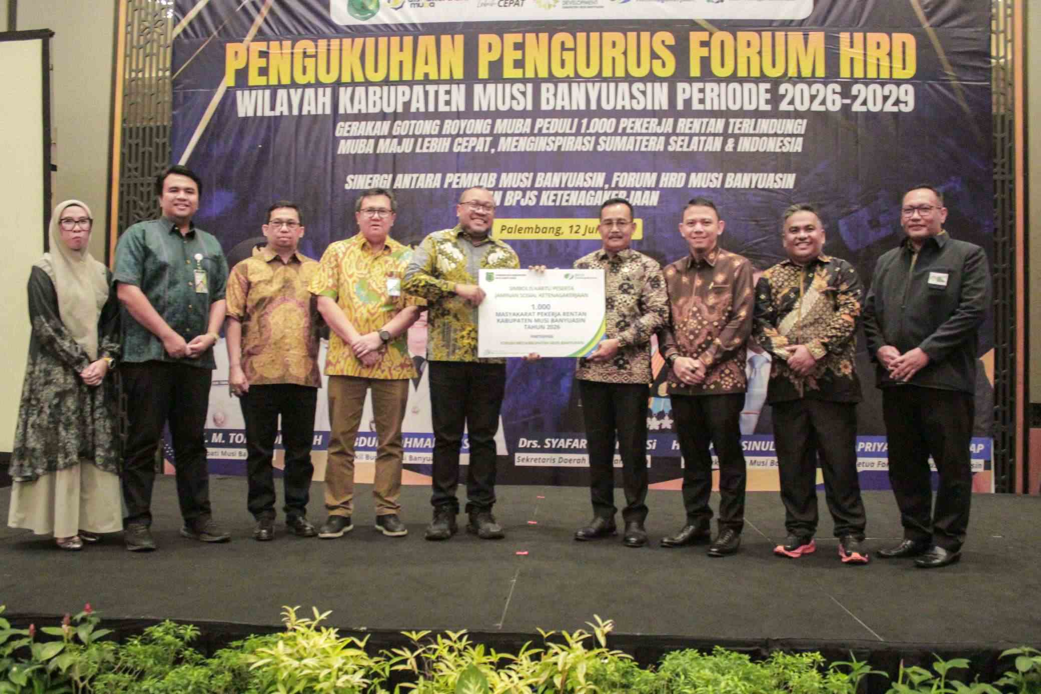 Gandeng BPJS, Pemkab Muba Apresiasi Perusahaan Pelopor Perlindungan Pekerja Rentan