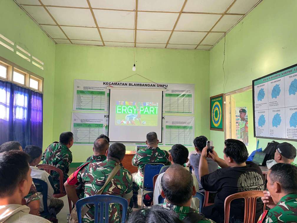 Nobar Piala Dunia 2026, Kodim 0427/Way Kanan Perkuat Kemanunggalan TNI-Rakyat