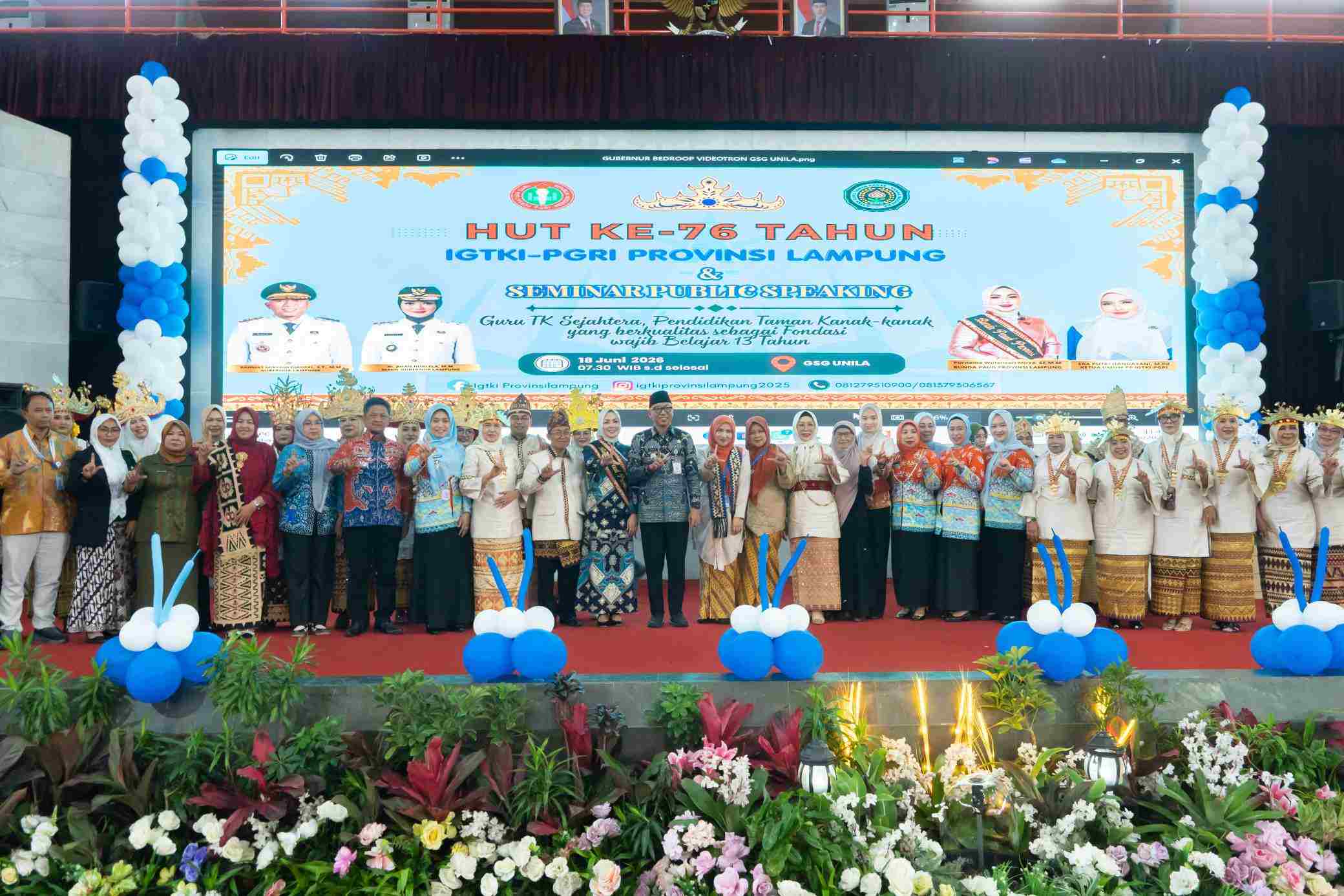 HUT ke-76 IGTKI-PGRI, Bunda PAUD Lampung Ajak Guru TK Bentuk Akhlak Sejak Usia Emas